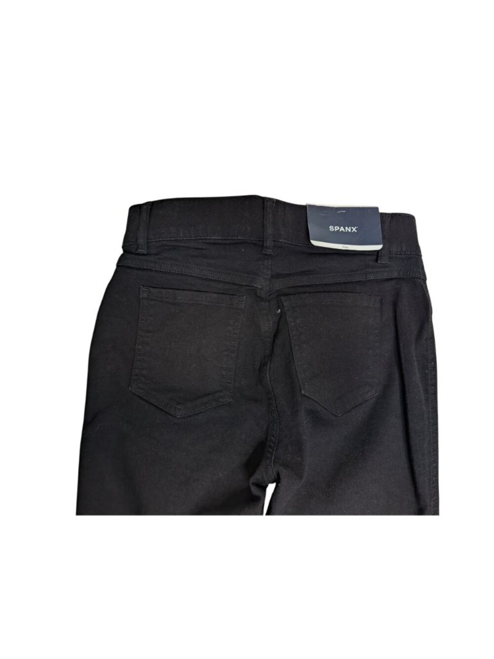 Spanx Flare Jeans Clean Black High Rise Pull On Womens NWT Boho 70s Size S - Picture 11 of 13